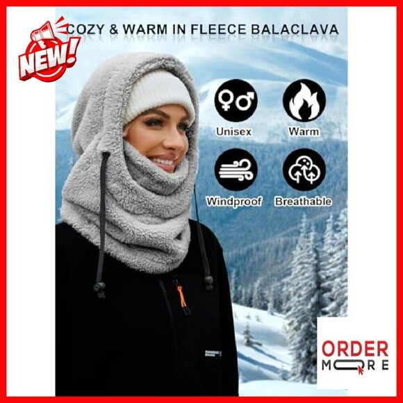 Windproof Fleece Balaclava Ski Mask Winter Face Cover Neck Warmer main image 5
